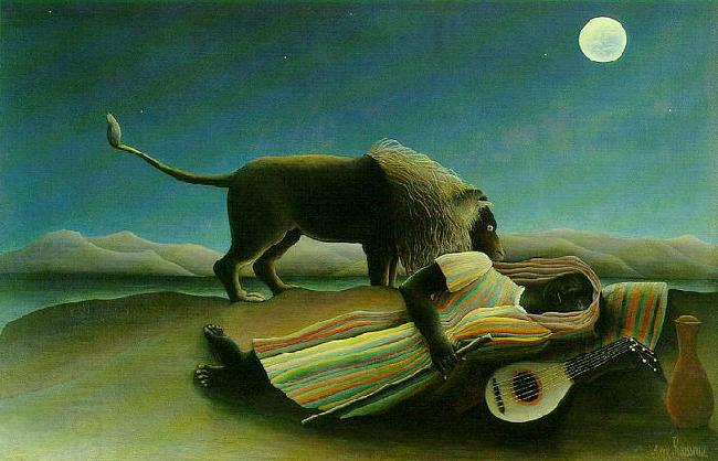 Henri Rousseau The Sleeping Gypsy oil painting picture